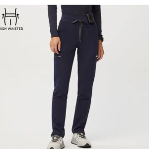 High wasted Yola Figs Women's Navy scrub pants